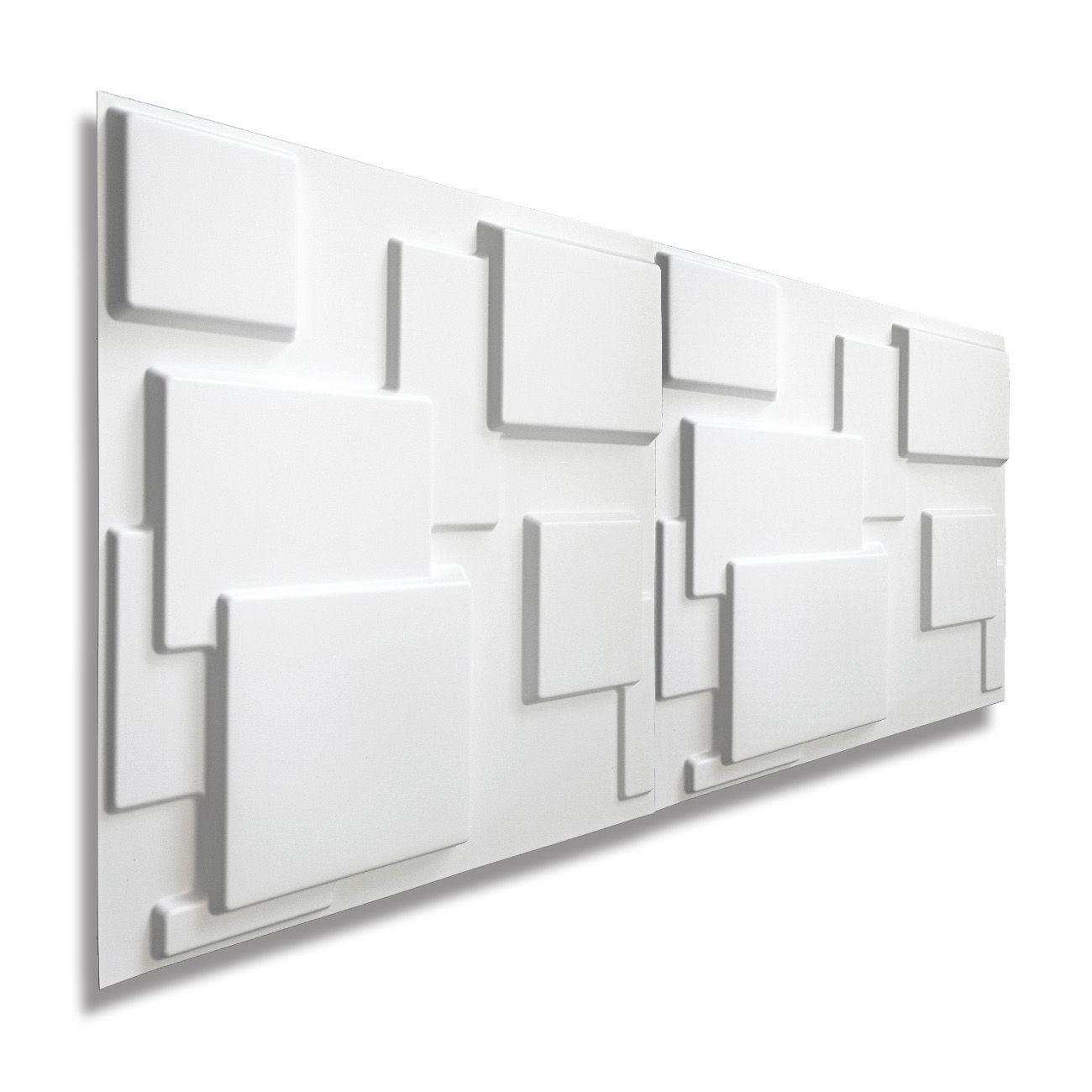 Panel Decorativo PVC 3D, Cubista 4m².-2