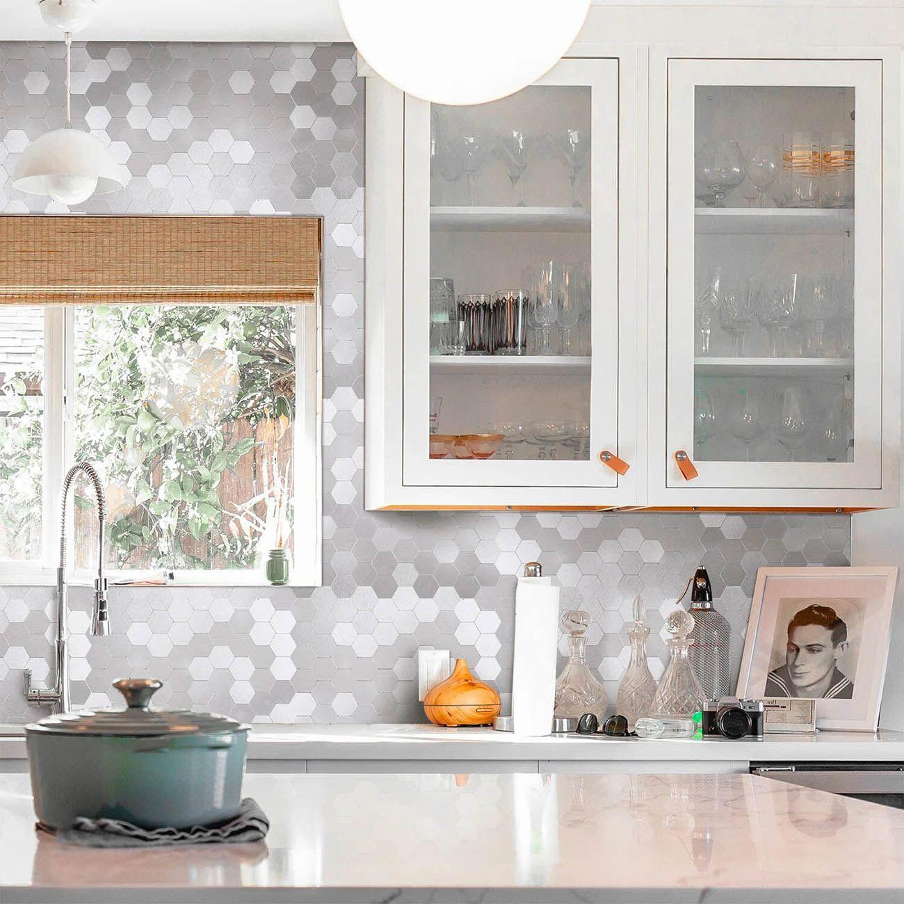 Mosaico Autoadhesivo Decorativo Plata caja de 0.65 m²-2