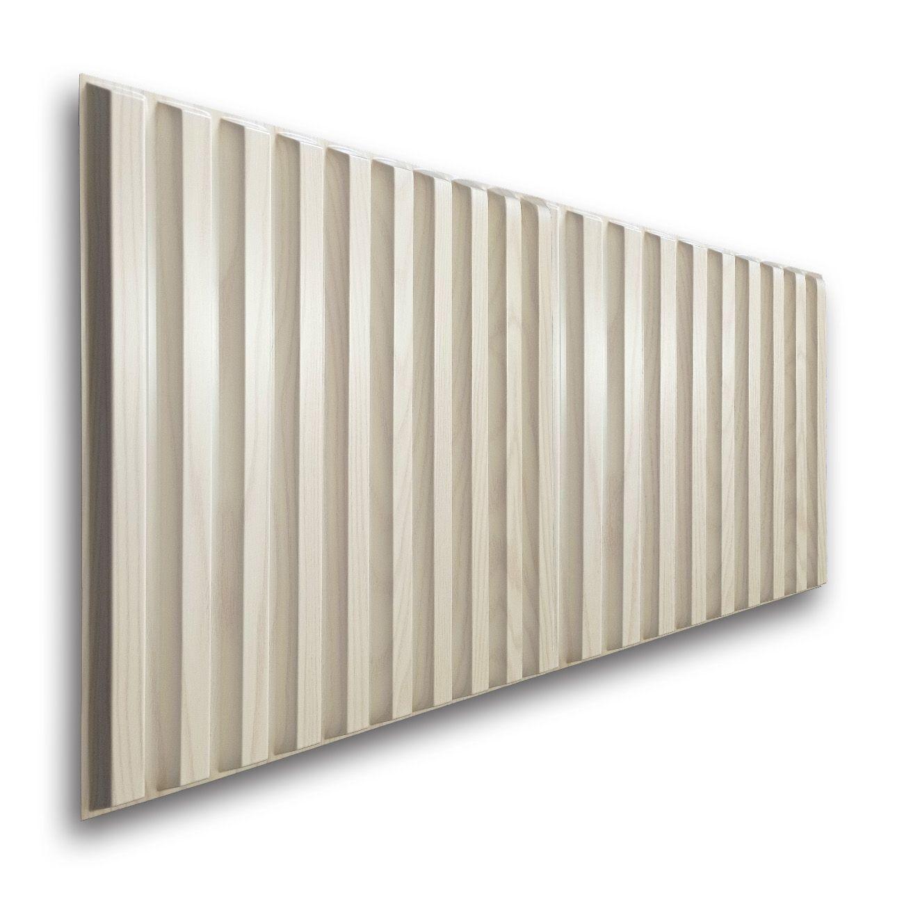 Panel Decorativo PVC 3D, Liston Pino Natural 4m².-2