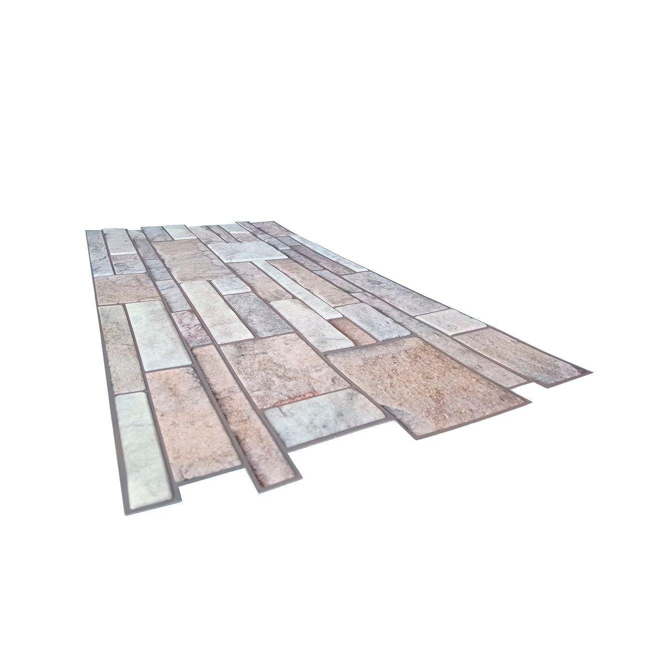 Wall Panel PVC 3D 96.9 x 48.4cm PIEDRA GRANITO 4.5m² (10 Paneles)-3