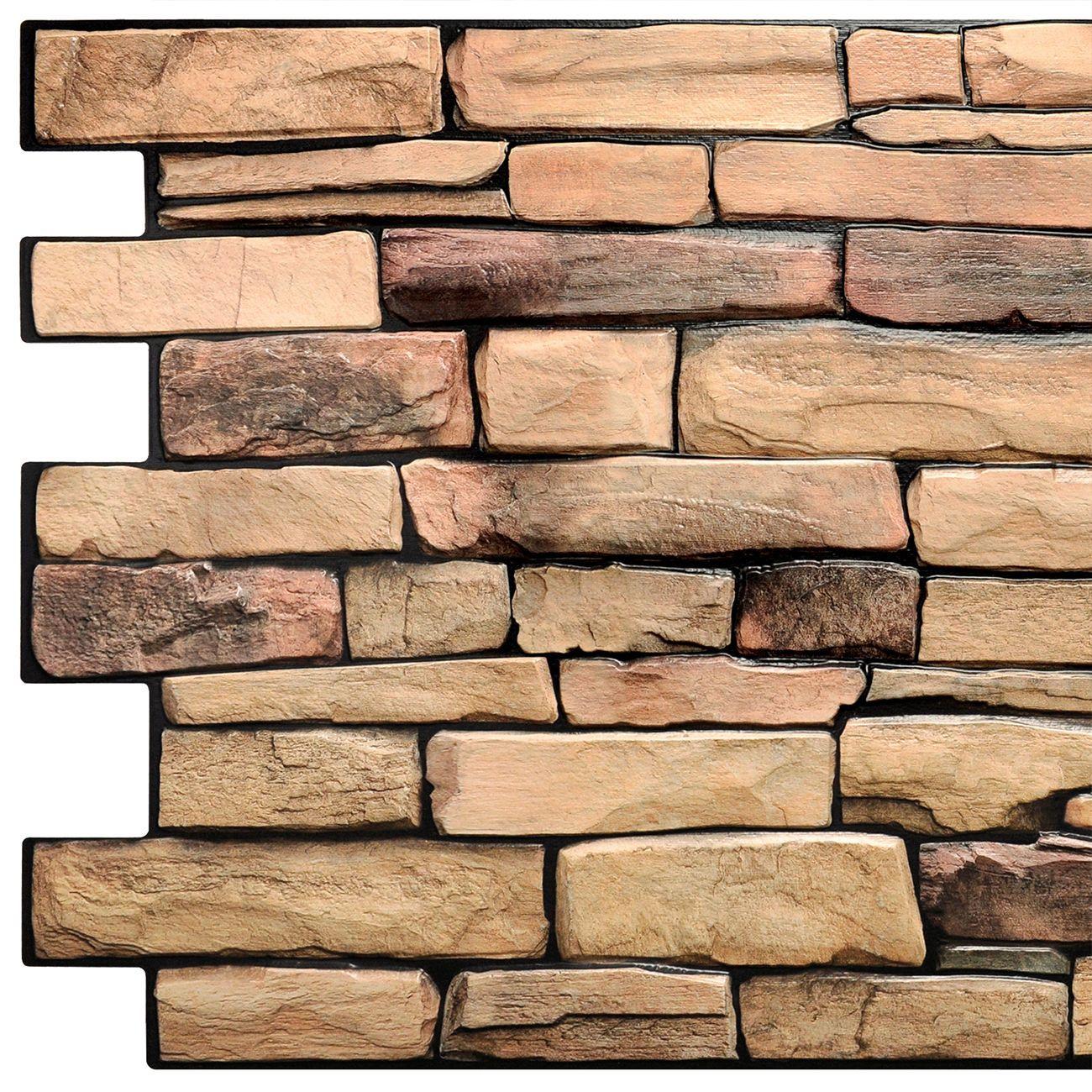 Wall Panel PVC Relieve 98 x 49.8cm KARELIAM 4.6m² (10 Paneles)-3