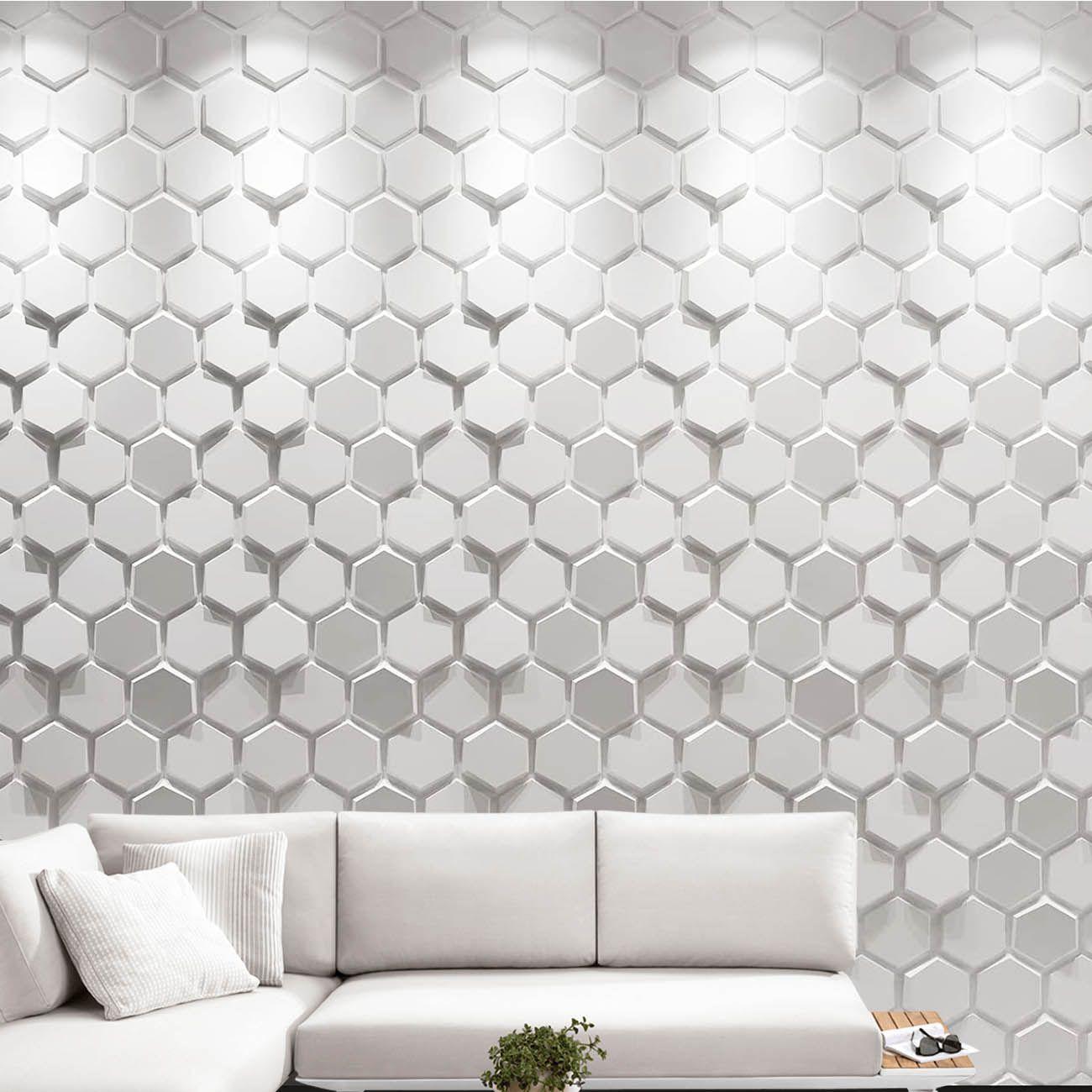 Panel Decorativo PVC Laminas 3D, Panal 3m².-4