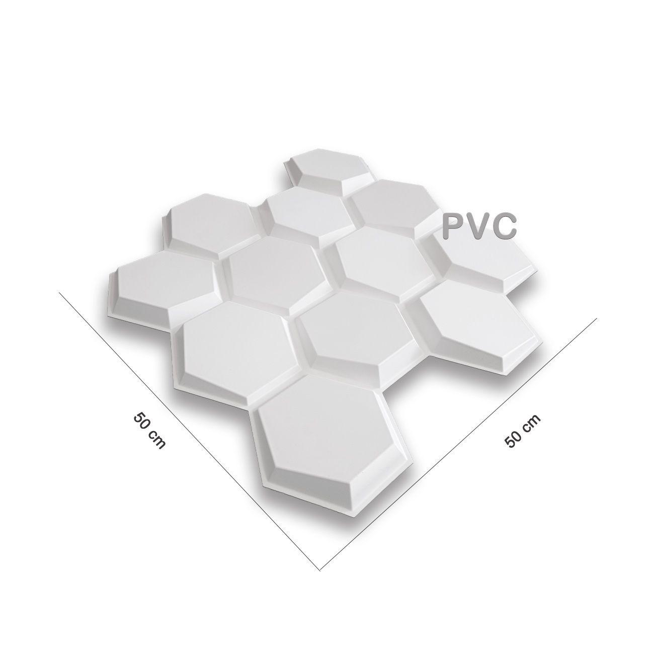 Panel Decorativo PVC Laminas 3D, Panal 4m².-3