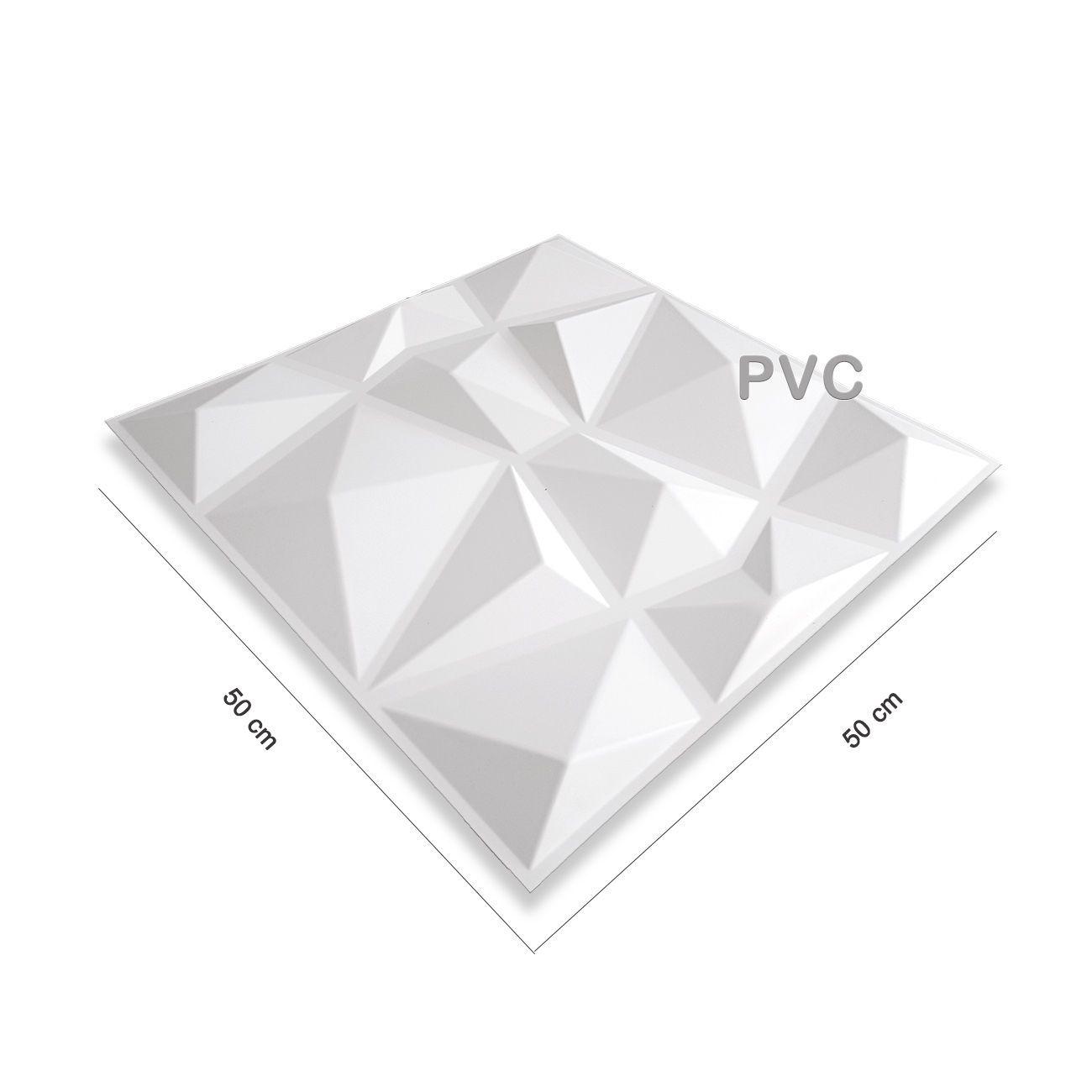 Panel Decorativo PVC Laminas 3D, Diamond 3m².-2
