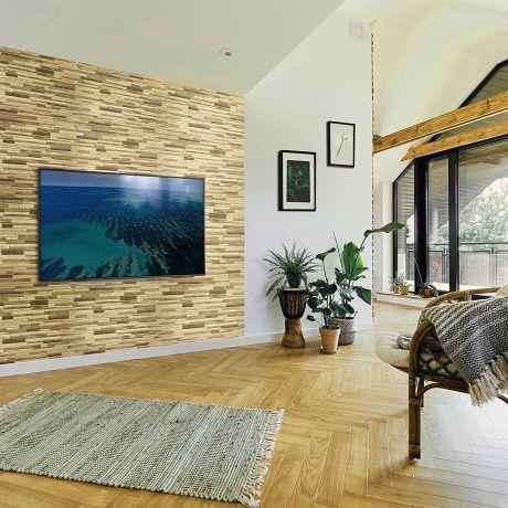 Panel PVC 3D, Realista. MADERA ROBLE (95 x 47,7cm).-5