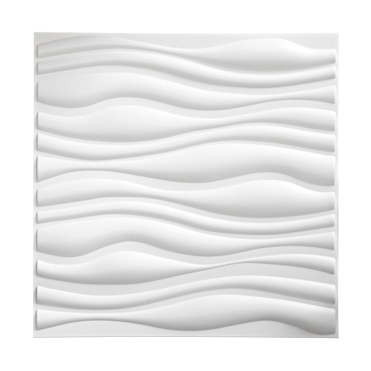 Panel Decorativo PVC 3D, Waves 4m².-3