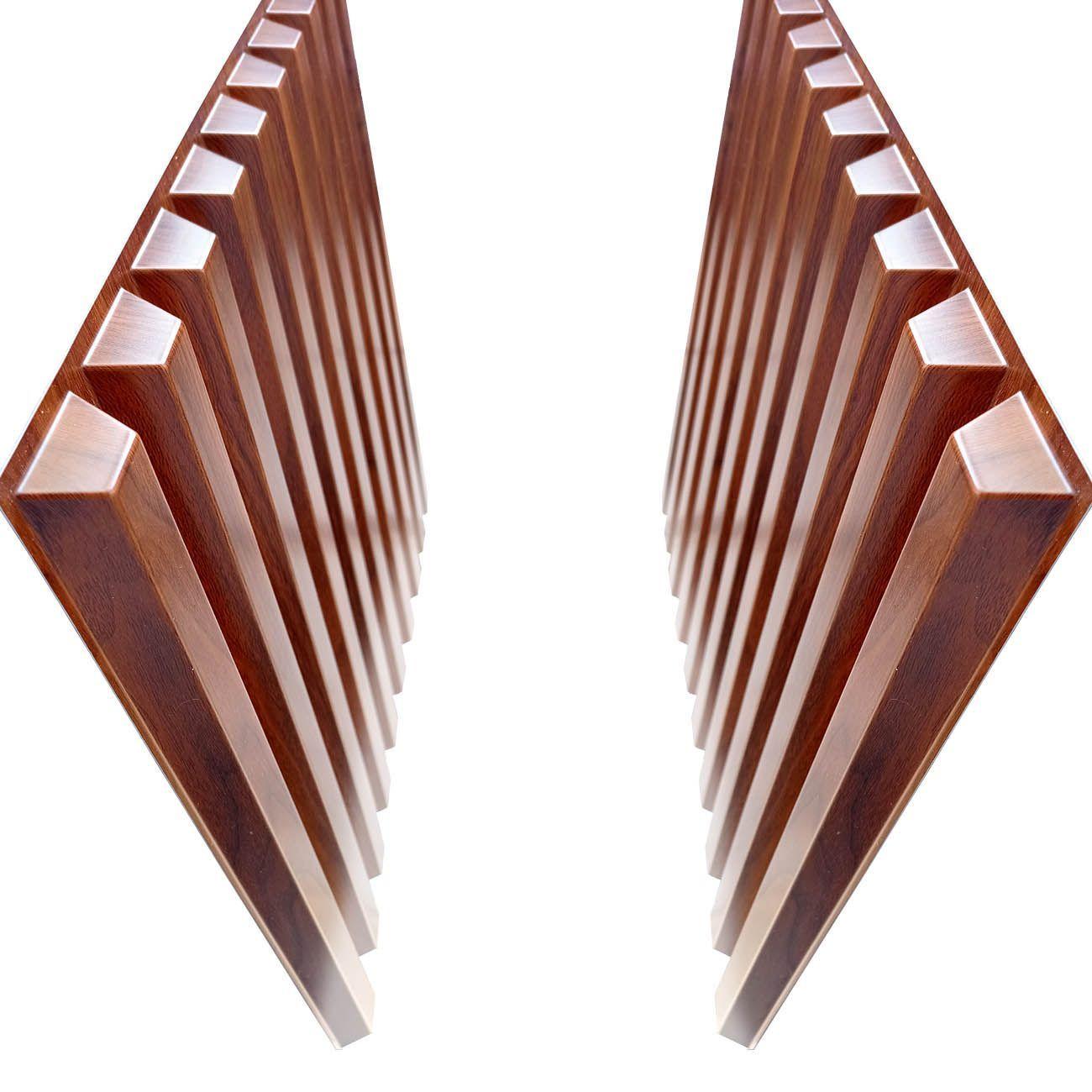 Panel Decorativo PVC 3D, Nogal 3m².-4