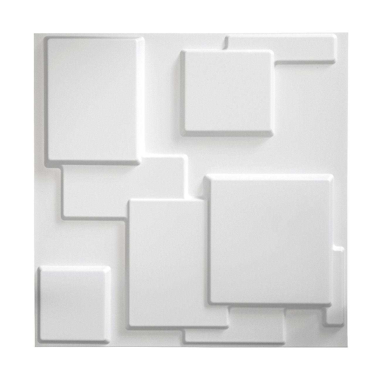 Panel Decorativo PVC 3D, Cubista 3m².-2