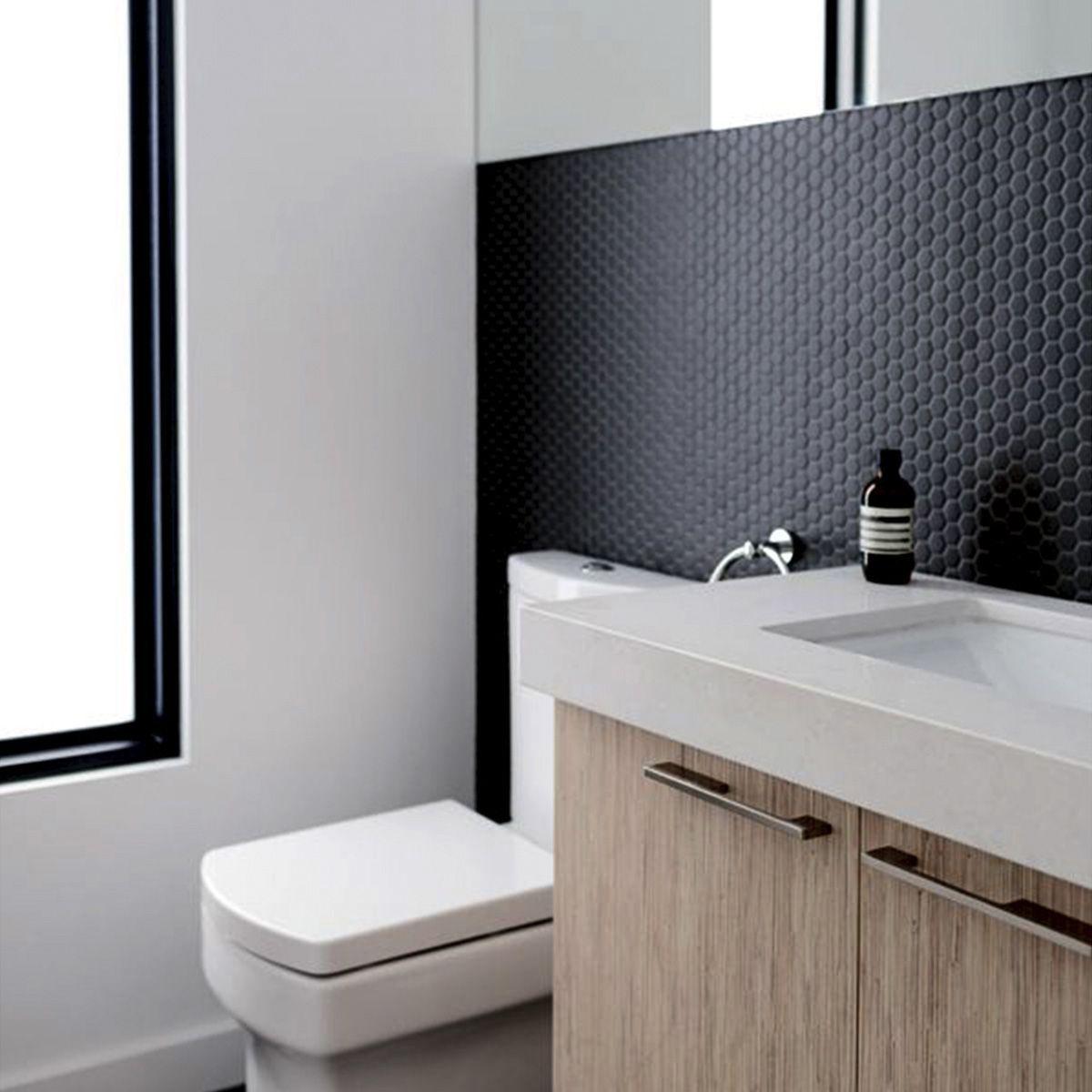 Mosaico Autoadhesivo decorativo Negro caja 0.62m²-3