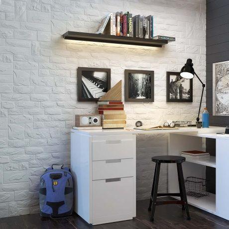 Panel PVC 3D, Realista. PIEDRA BLANCA (97.7 x 49,3cm).-4
