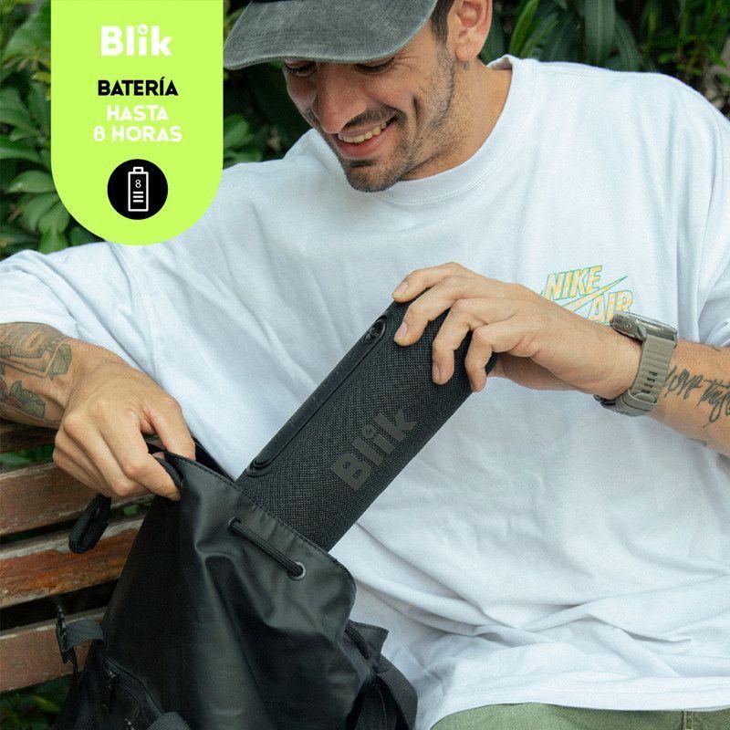 Parlante Portatil Blik Live 2" x2 TWS RGB BT 5.3 10W 8H IPX5-6