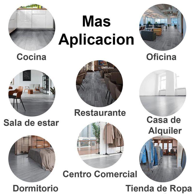 Piso Vinilico Autoadhesivo 1 Caja 5m2 Antideslizante 36 Und Gris Pizzarra-1
