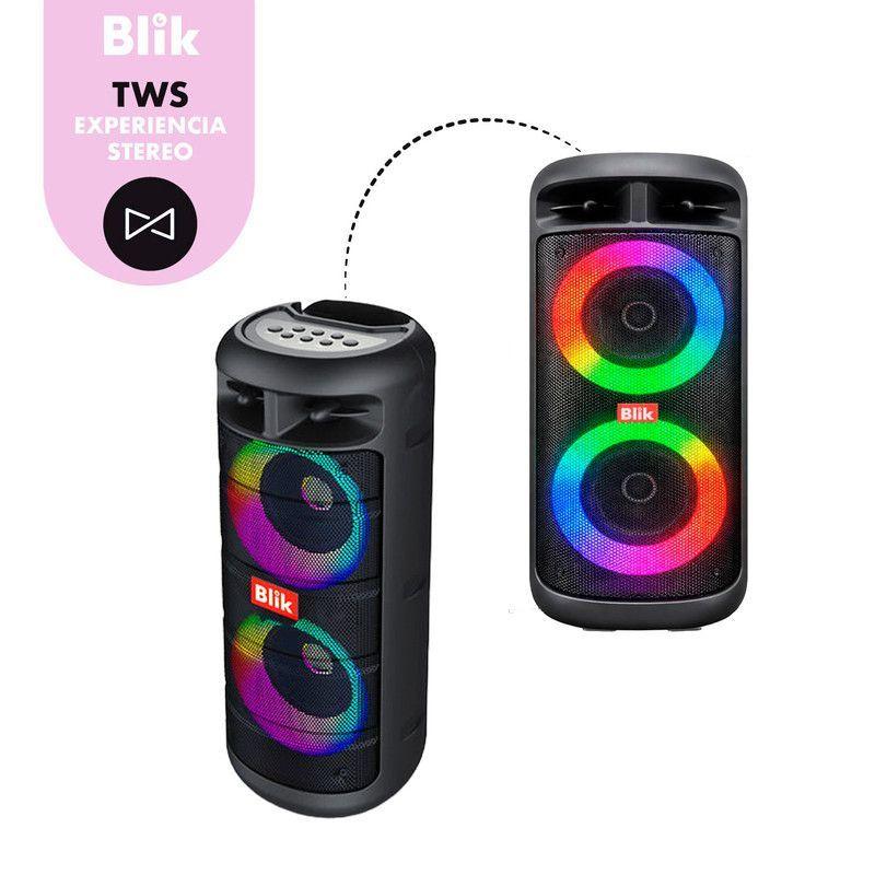 Parlante Karaoke Blik Upsound3 BT 5.3 Radio TF/SD TWS RGB 5h-7