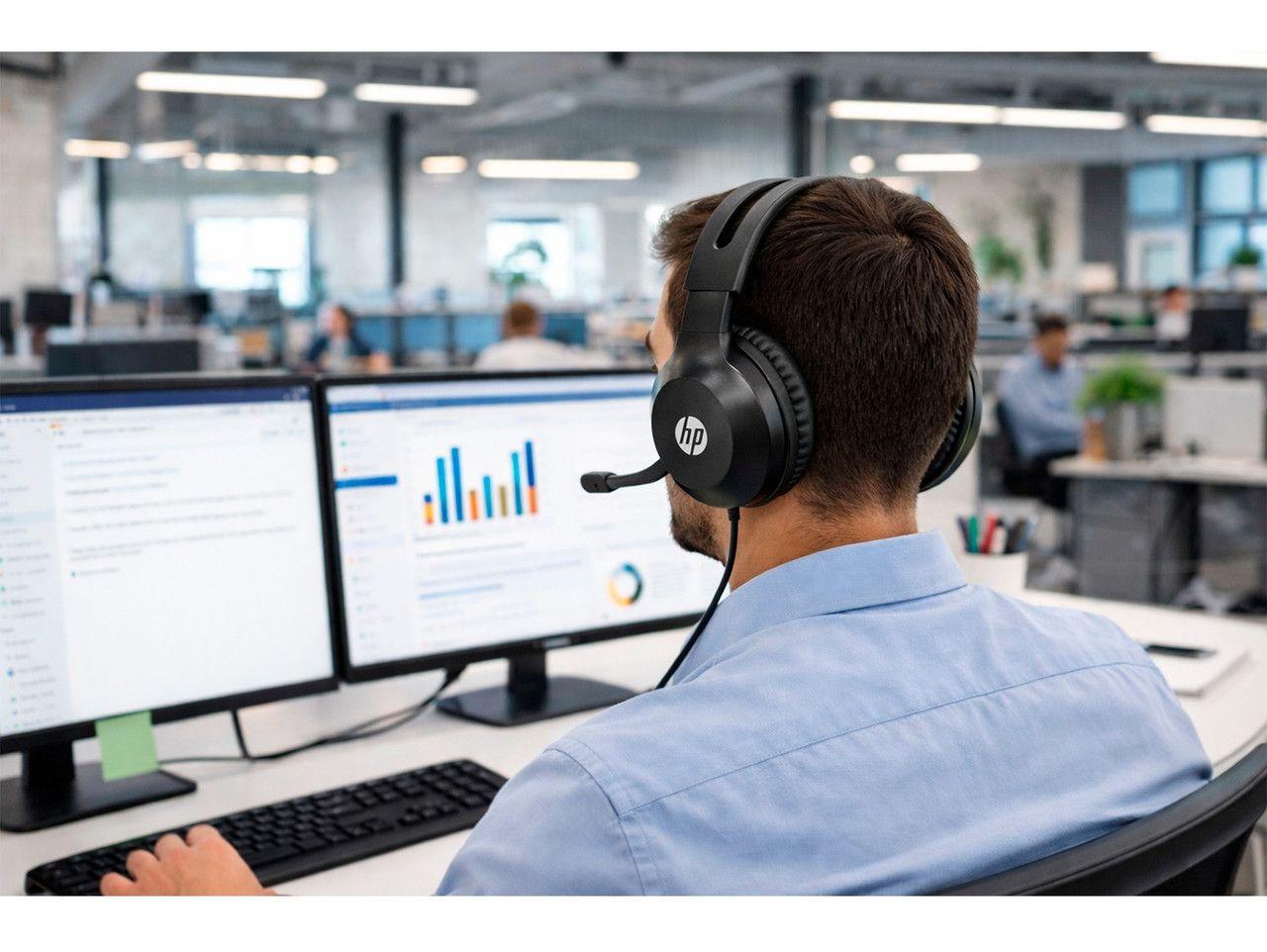 Audifonos Alambrico HP DHH-1601 Estereo Jack 3.5mm Microfono-5