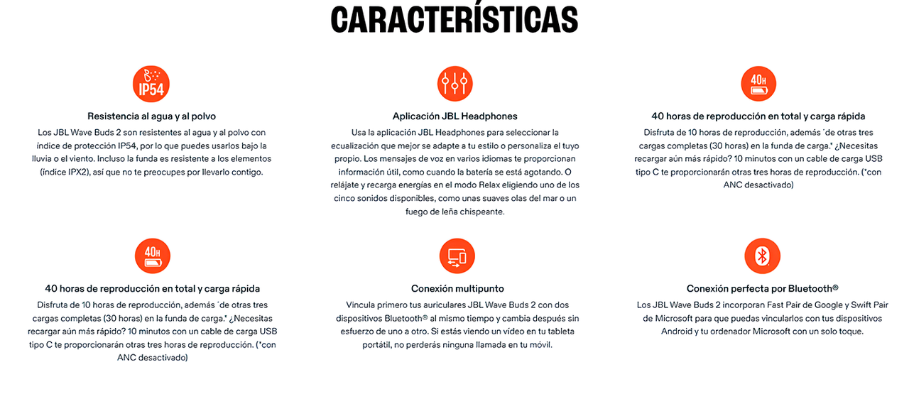 Audifonos Inalambricos JBL Wave Buds 2 TWS IP54 Bateria 40H-5