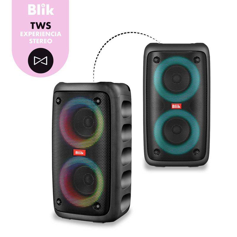 Parlante Karaoke Blik Voice3 BT 5.3 Radio TF/SD TWS RGB 7h-7