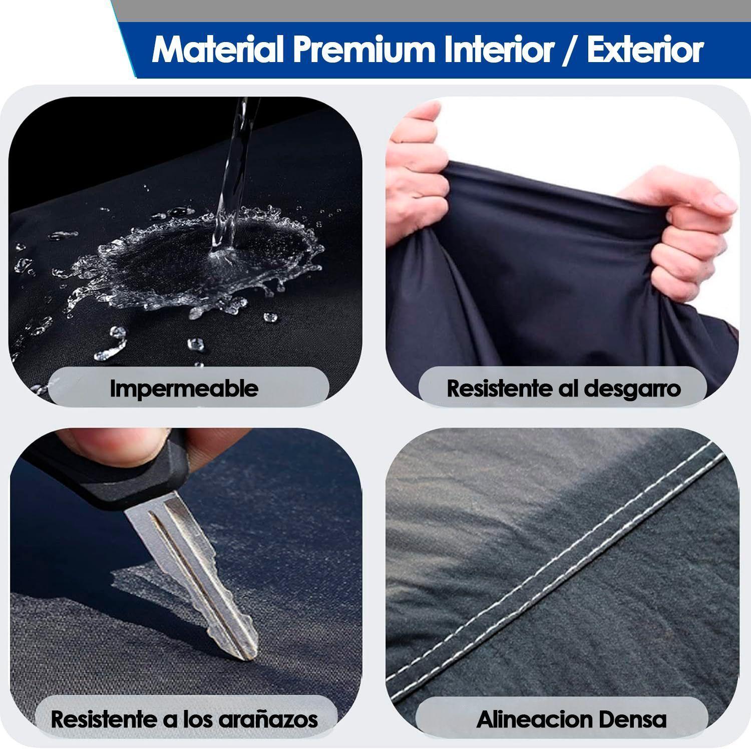Carpa Cubre Auto Premium Resistencia Total Cierre de Cremallera Impermeable Interior Felpa-3