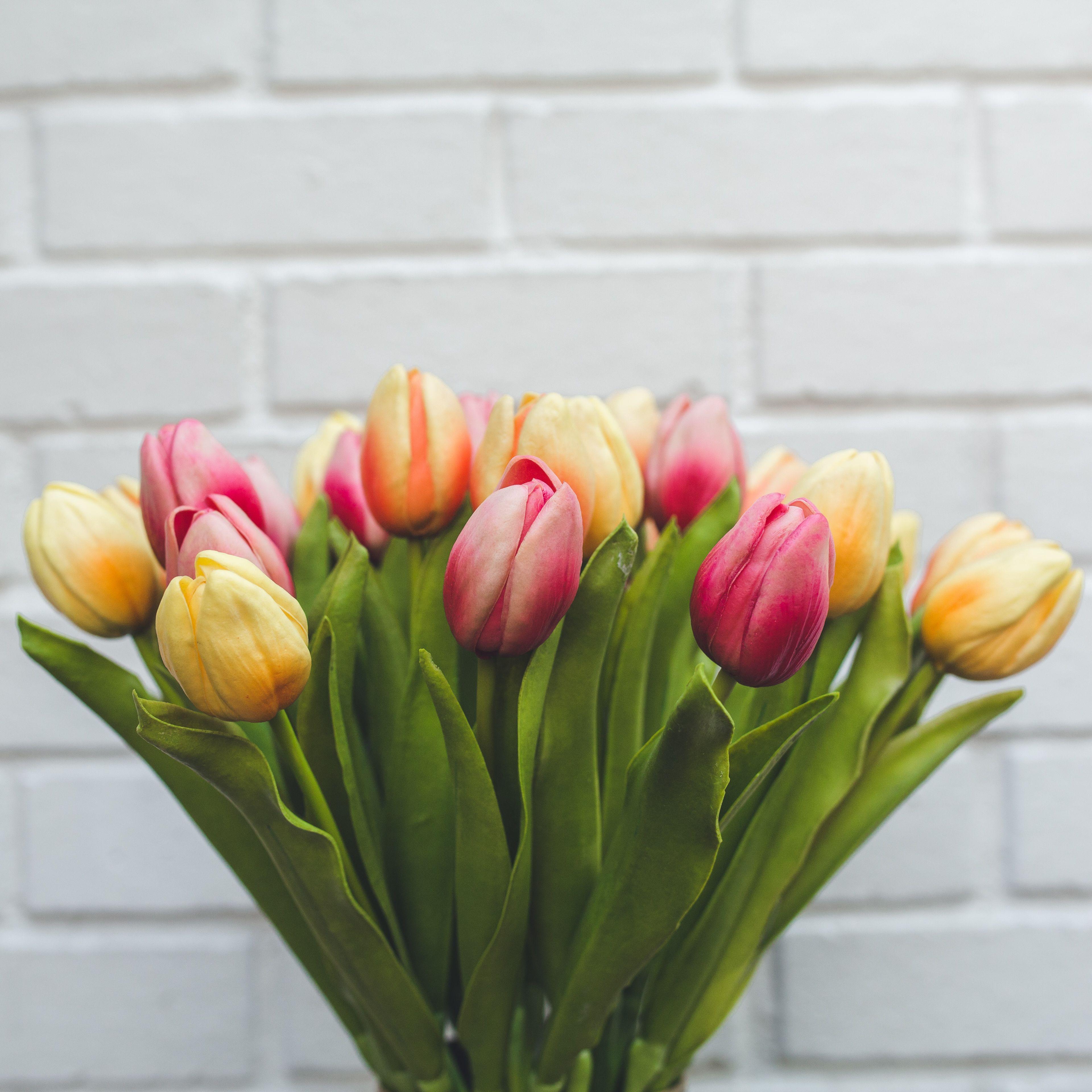Tulipan Naranjo Flor Artificial by Le Bouquet 48 cm-4