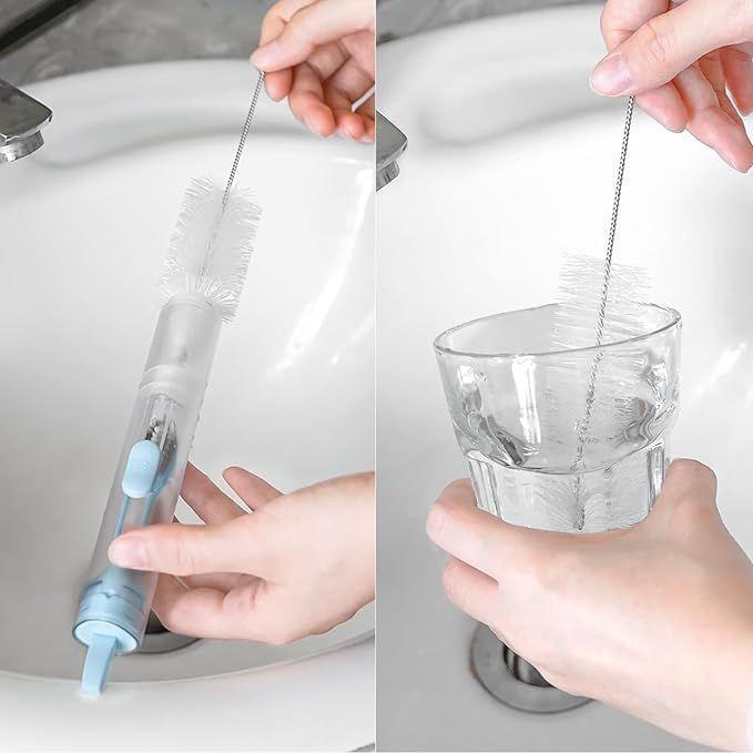CEPILLO DE DIENTES PORTATIL CON ENVASE PARA PASTA DE DIENTES 2 EN 1-2