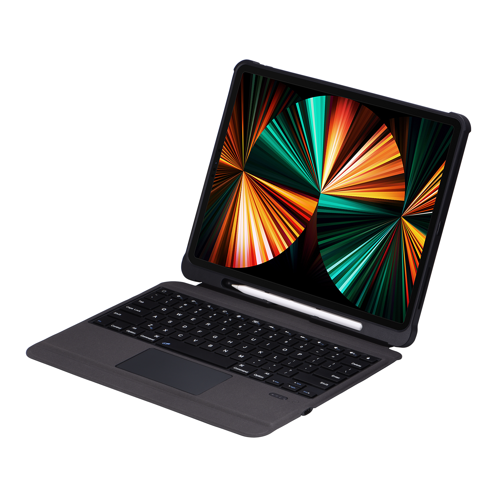 Funda Con Teclado Y Touchpad iPad Pro 12.9 Desde 2018 3ra 4ta 5ta Gen-0