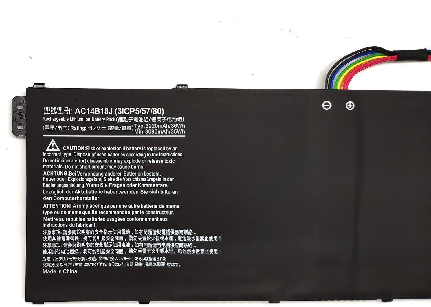 Bateria ACER AC14B18J para ES1-111, ES1-111M y ES1-311-1