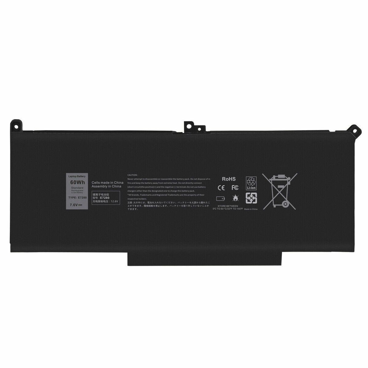Bateria  F3YGT para Dell Latitude 7290, 7380, 7390, 7480 7490-0