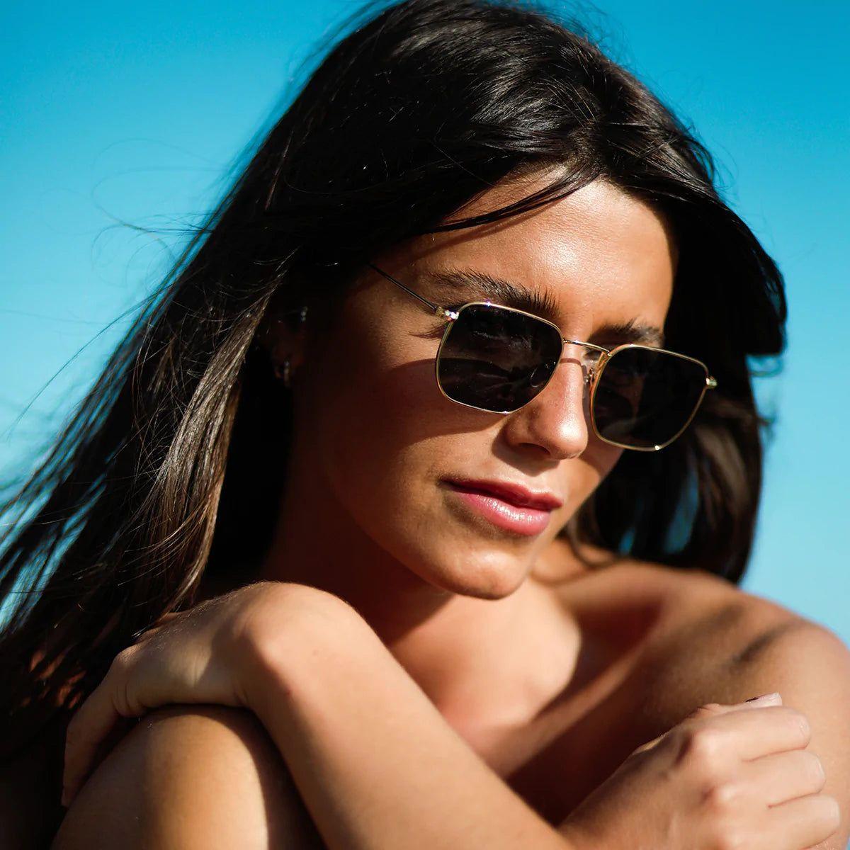 Lentes de Sol Meller Polarizados - Emin Gold Carbon-3
