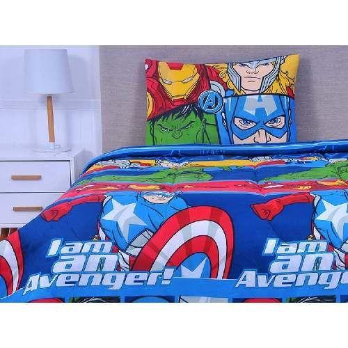 Plumón Infantil 1.5 Plazas Relleno 200 gr Avengers All-0