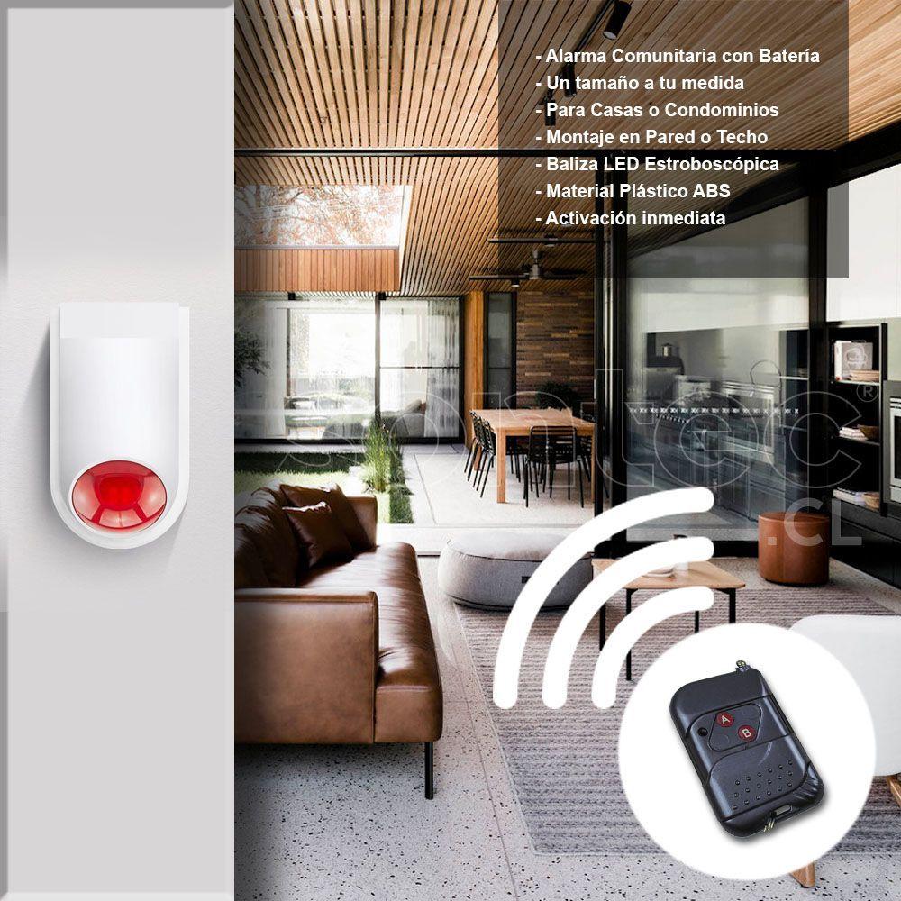 Alarma Comunitaria Vecinal+ 2 Control Remoto Inalambrico Sos-1