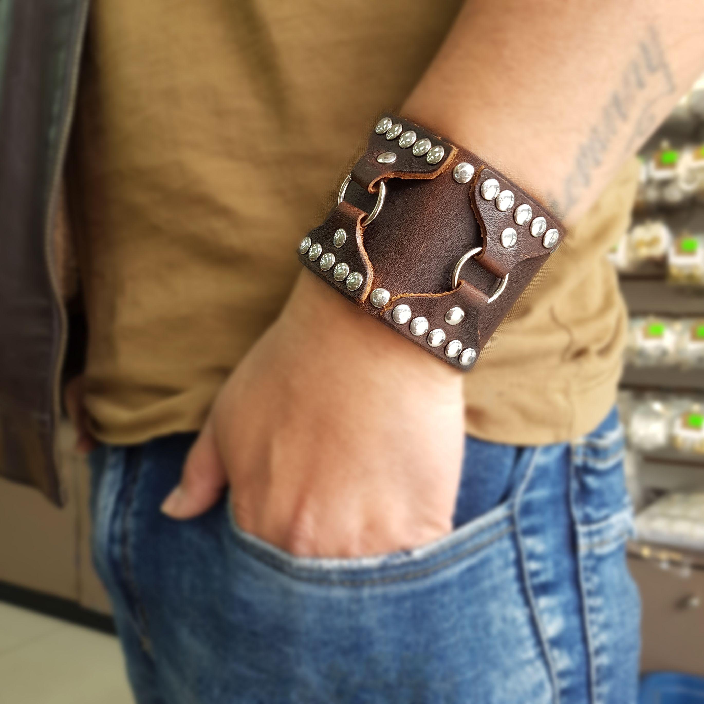 Brazalete Cuero Hombre Egi-2