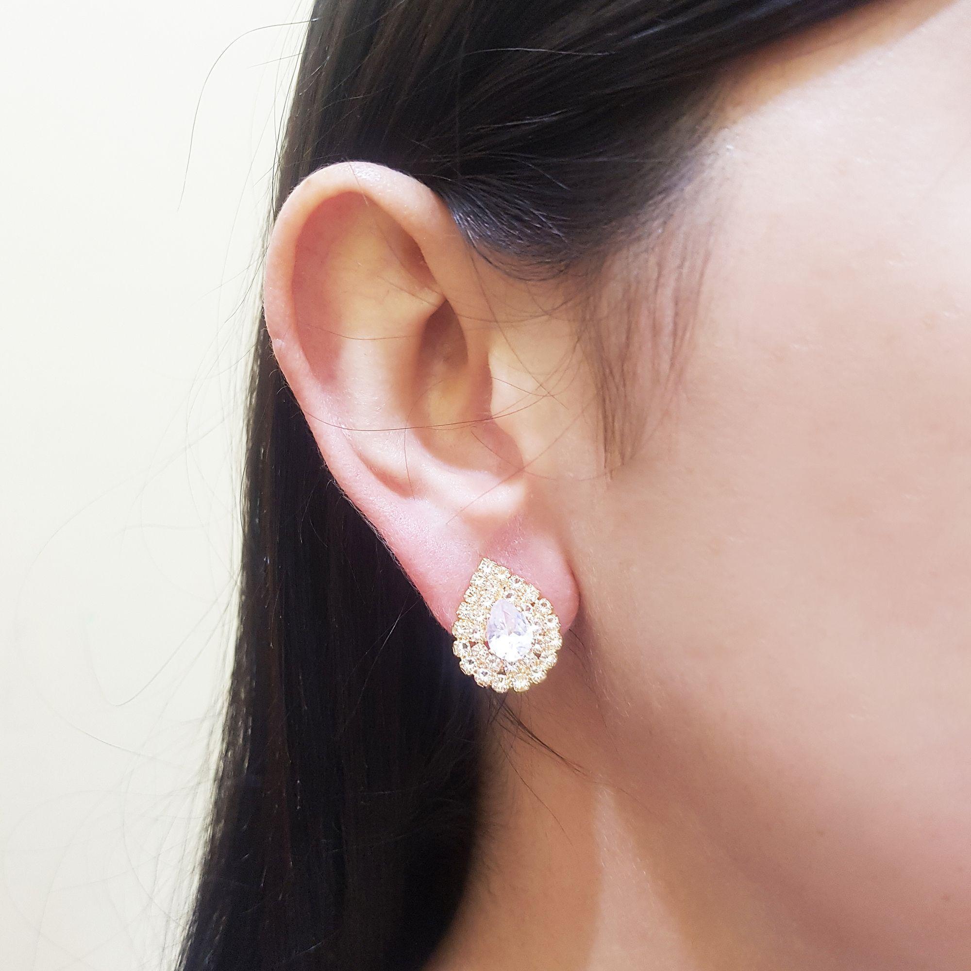 Aros De Fantasía Para Fiesta De Strass Lili-2