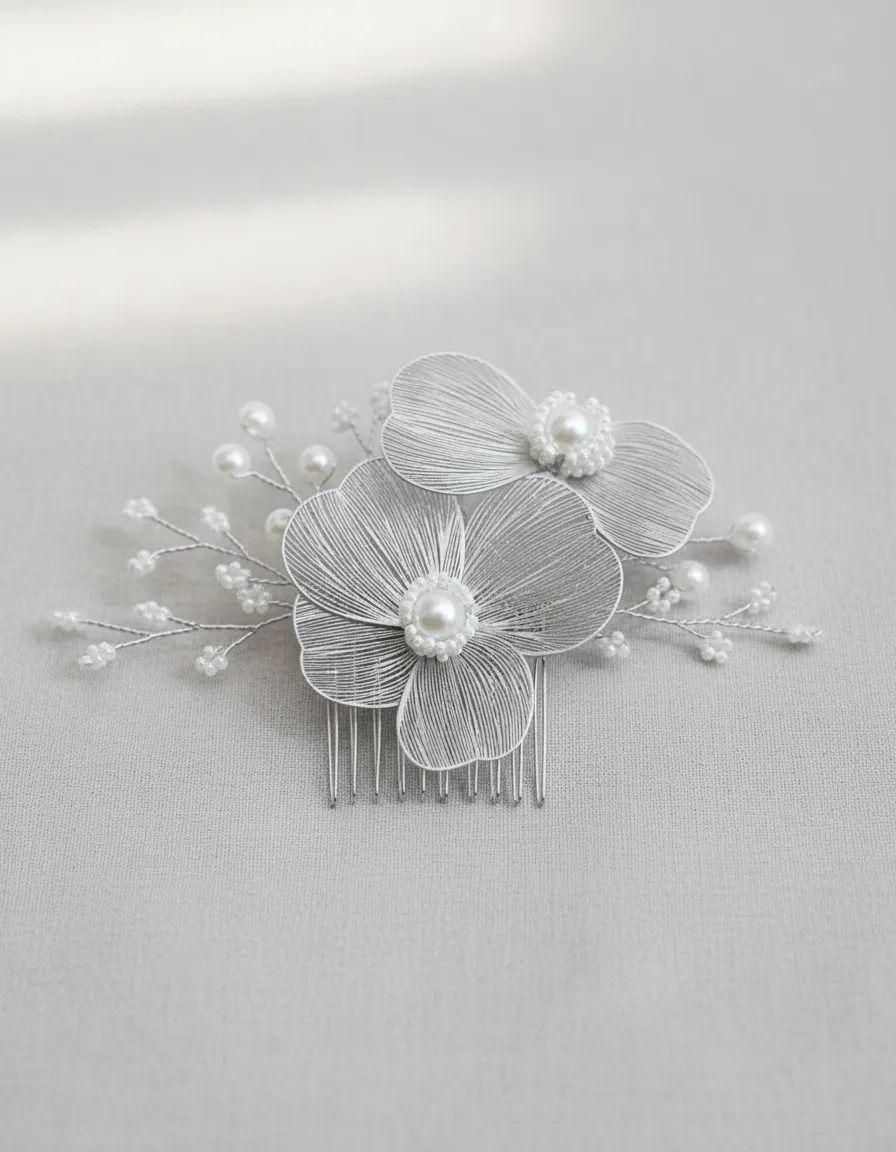 Peineta / Tocado / Accesorios Para Novia Shak-2