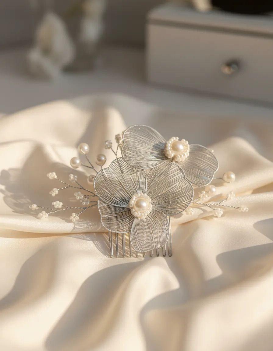 Peineta / Tocado / Accesorios Para Novia Shak-3