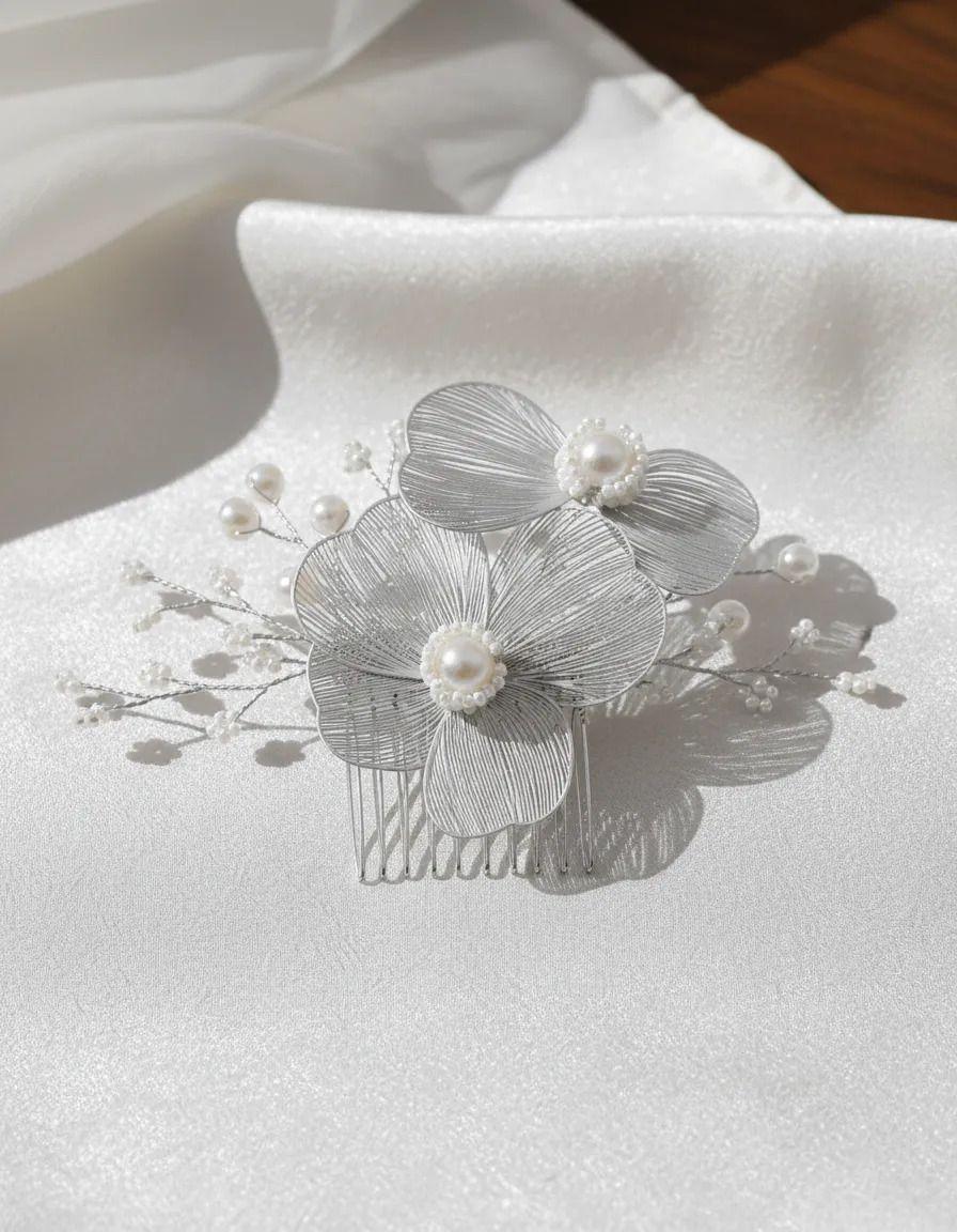 Peineta / Tocado / Accesorios Para Novia Shak-4
