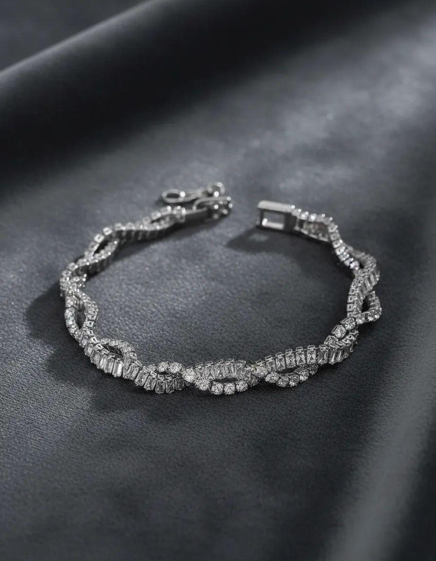 Brazalete / Pulsera Fantasía Para Fiesta De Strass Sevi-2