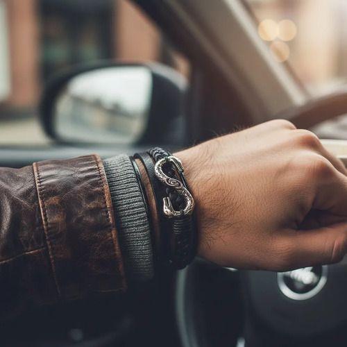 Pulsera De Ecocuero Y Fantasia Para Hombre Tipic-5