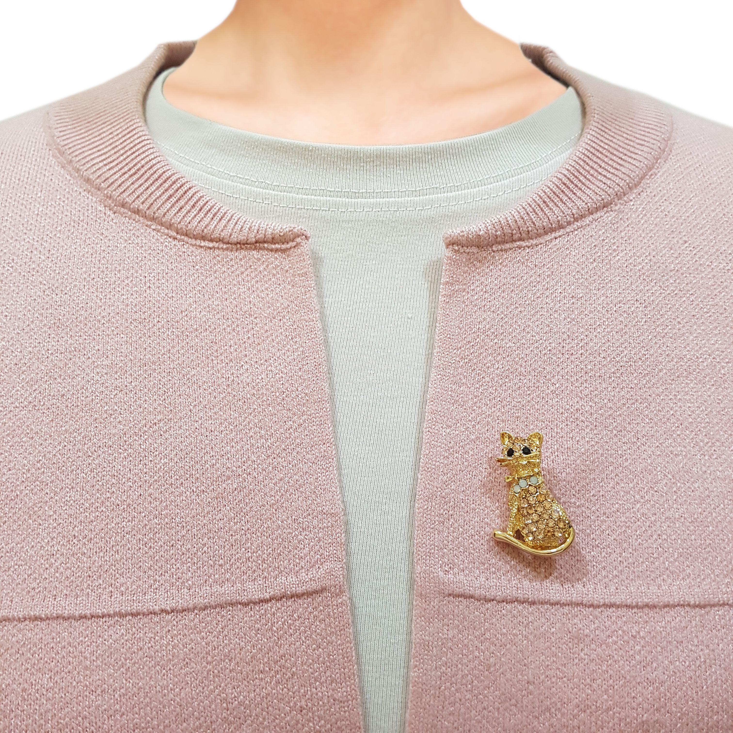 Broche Prendedor Para Mujer Gato-2