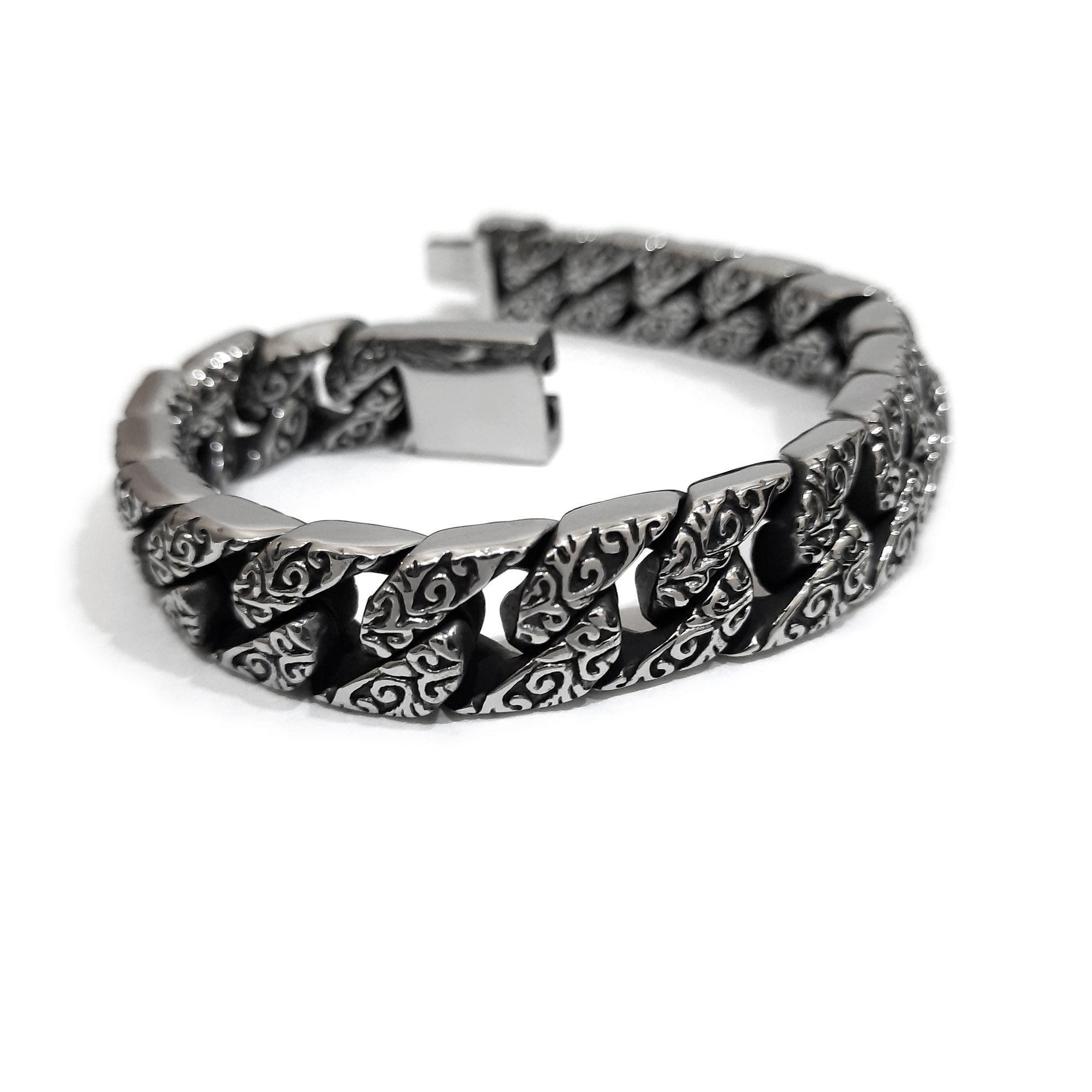 Pulsera De Acero Para Hombre Medusa-2