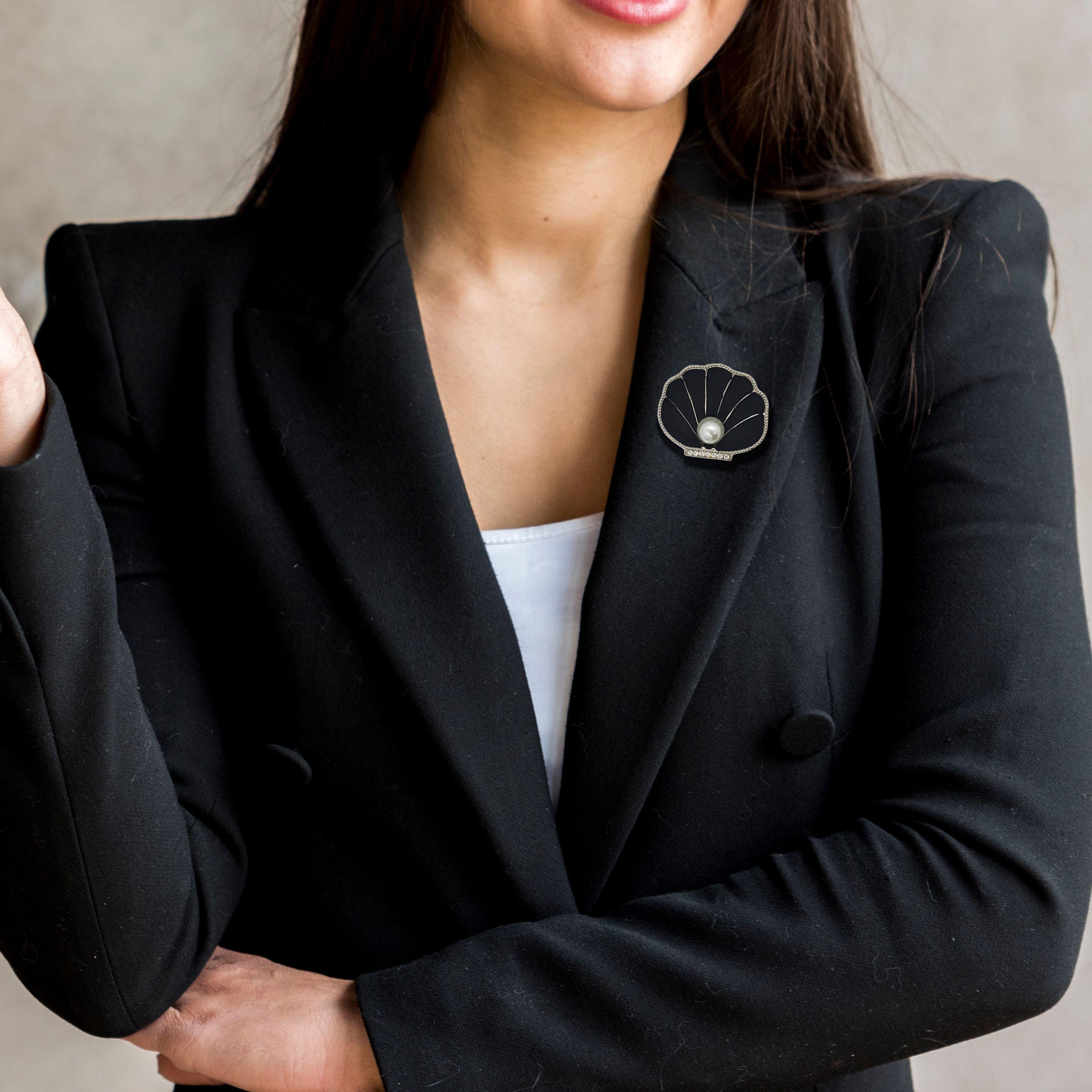 Broche Prendedor Para Mujer Concha-3