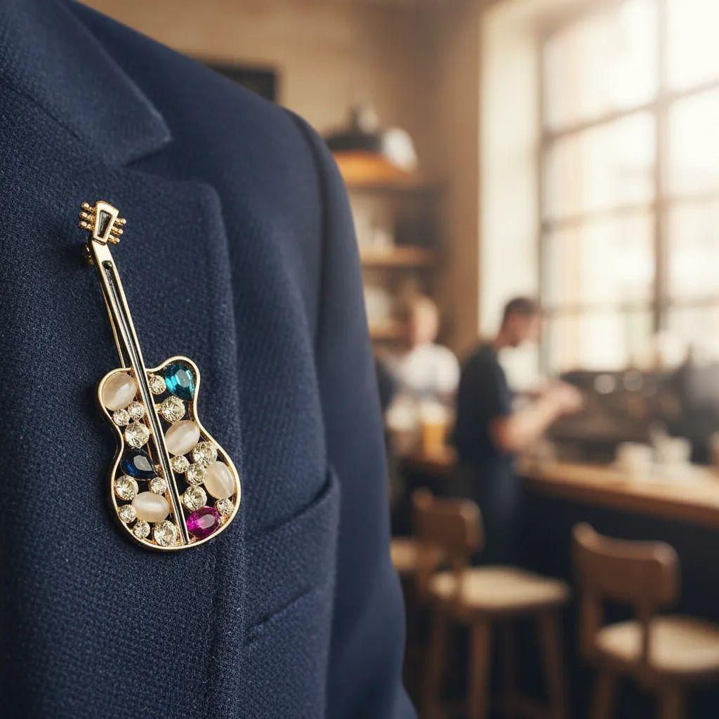Broche Prendedor Para Mujer Musical Hero-2