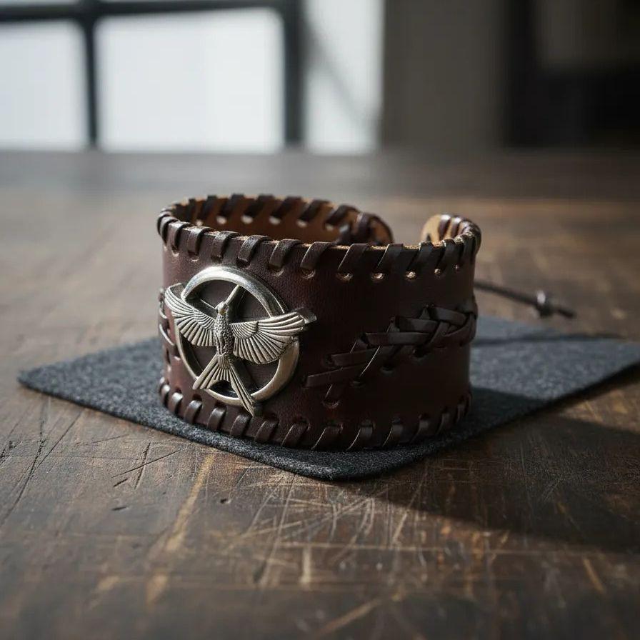Brazalete Cuero Hombre Águila-2