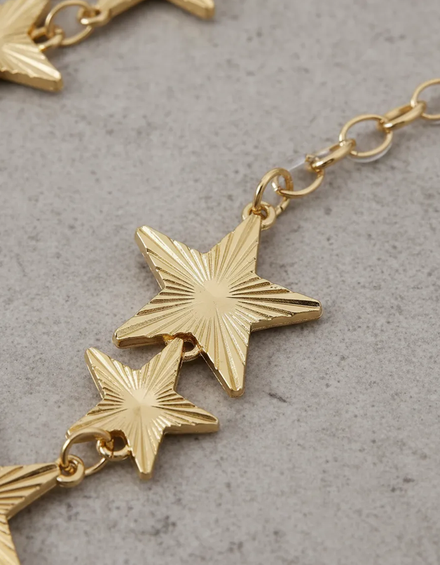 Cinturón De Fantasia Metálico Para Mujer Estrella Brillante-3