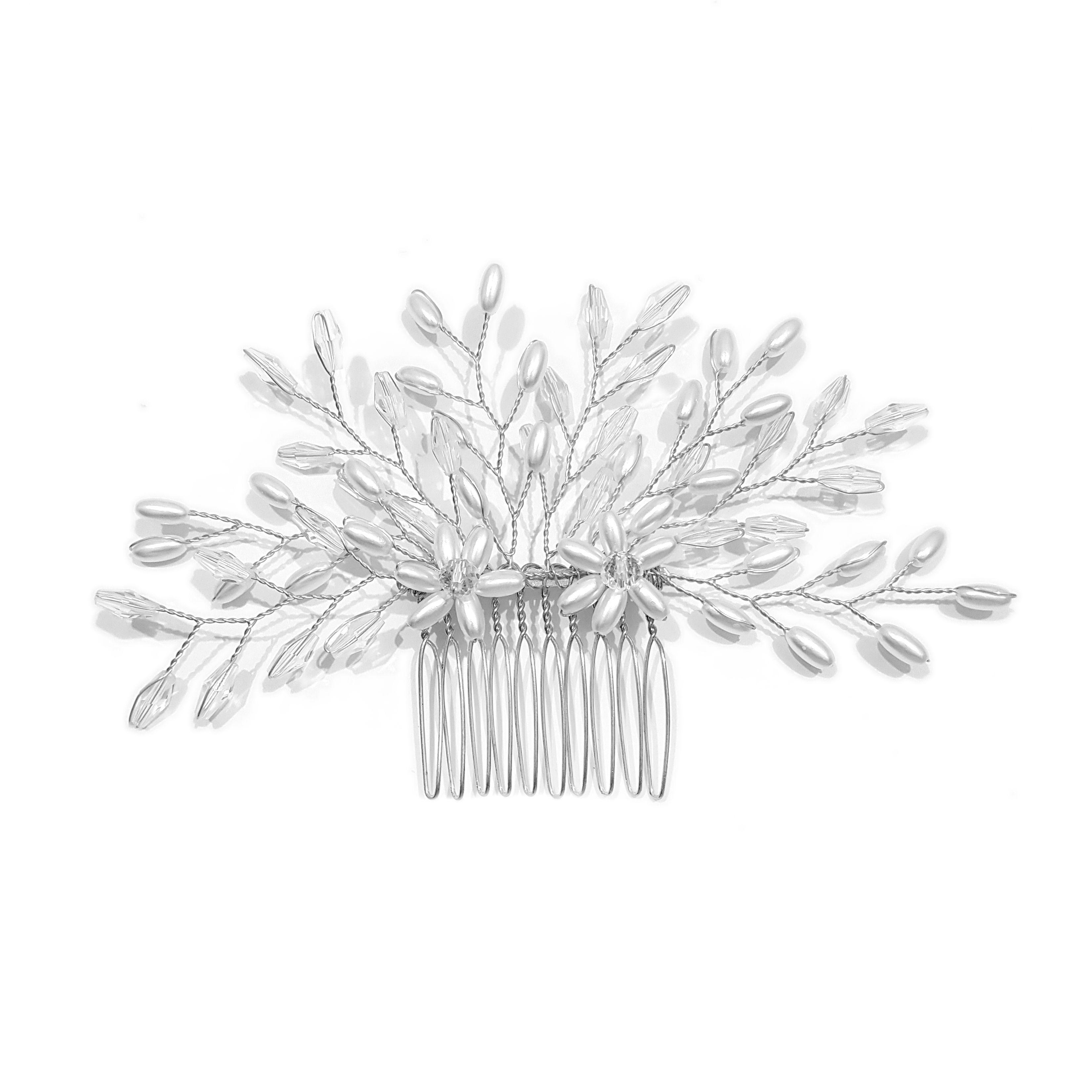 Peineta / Tocado / Accesorios Para Novia Feil-0