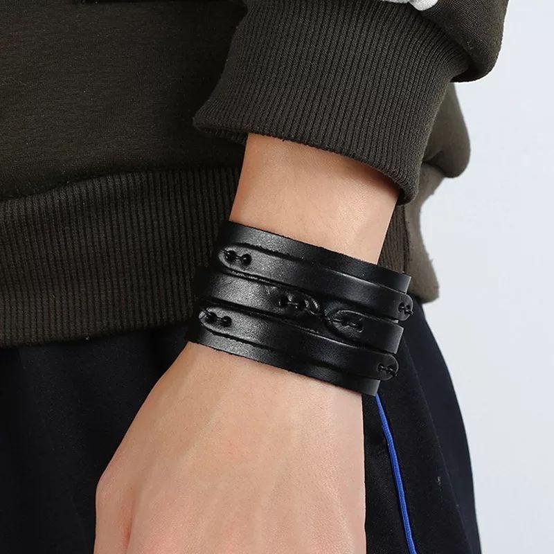 Brazalete Cuero Hombre Aquiles -4