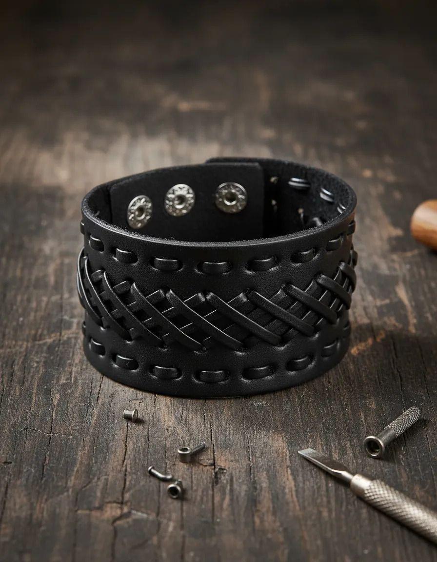 Brazalete Cuero Hombre Infinitos-2