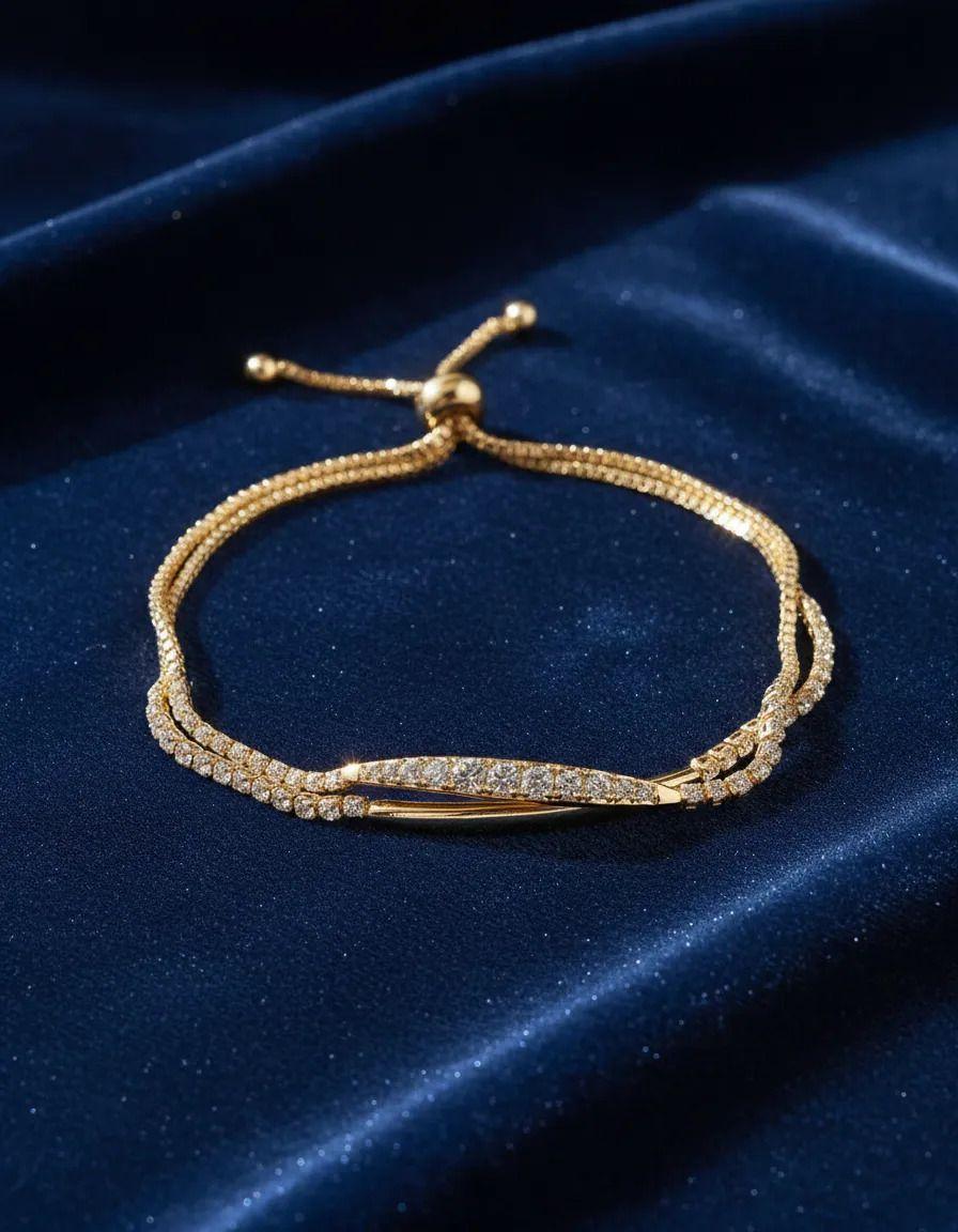 Brazalete / Pulsera Fantasía Para Fiesta De Strass Nelly-2