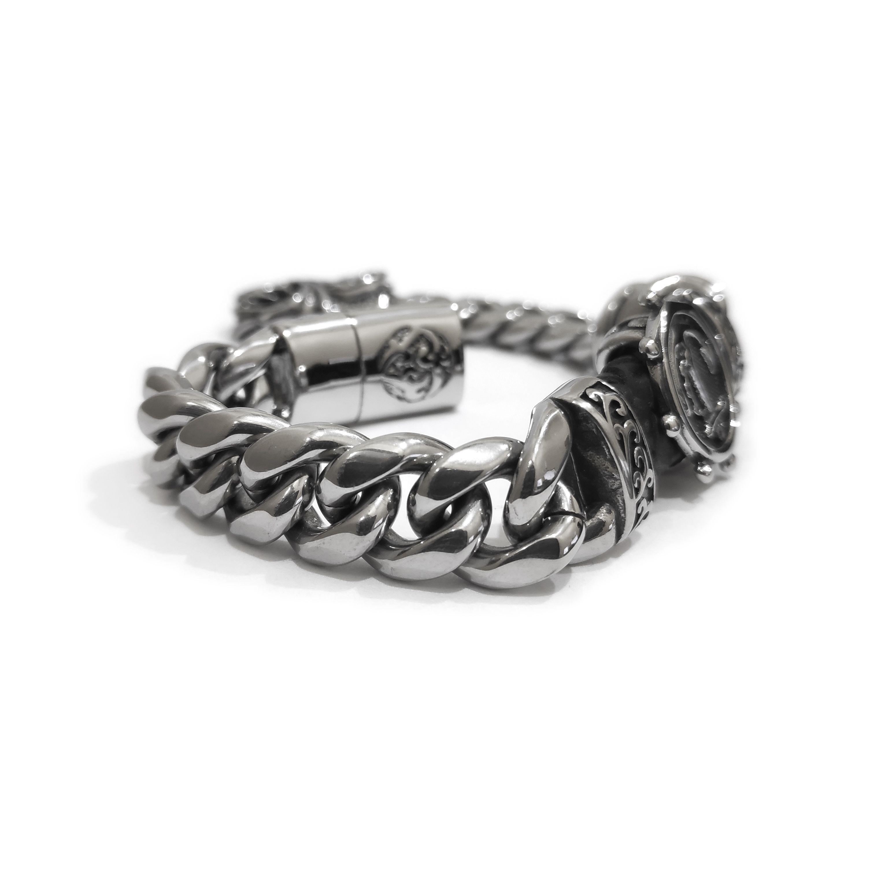 Pulsera De Acero Para Hombre Arabe-2