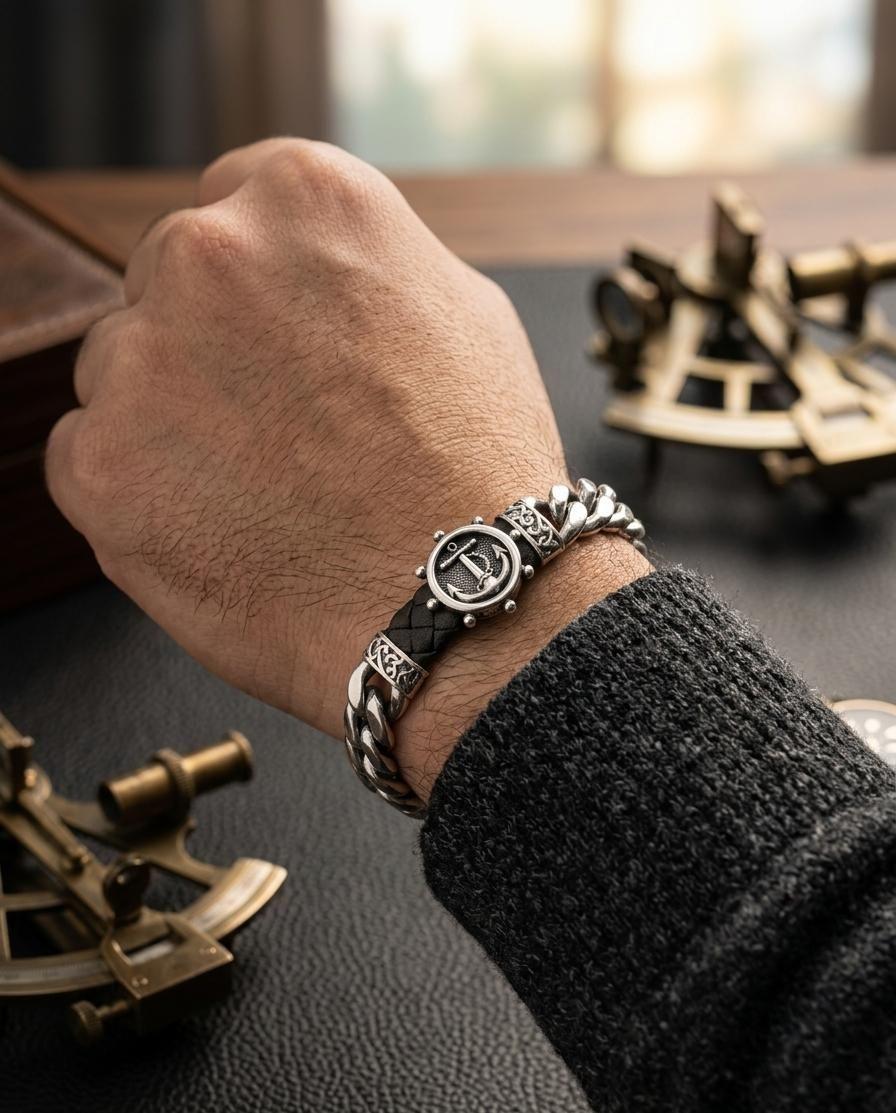 Pulsera De Acero Para Hombre Arabe-5