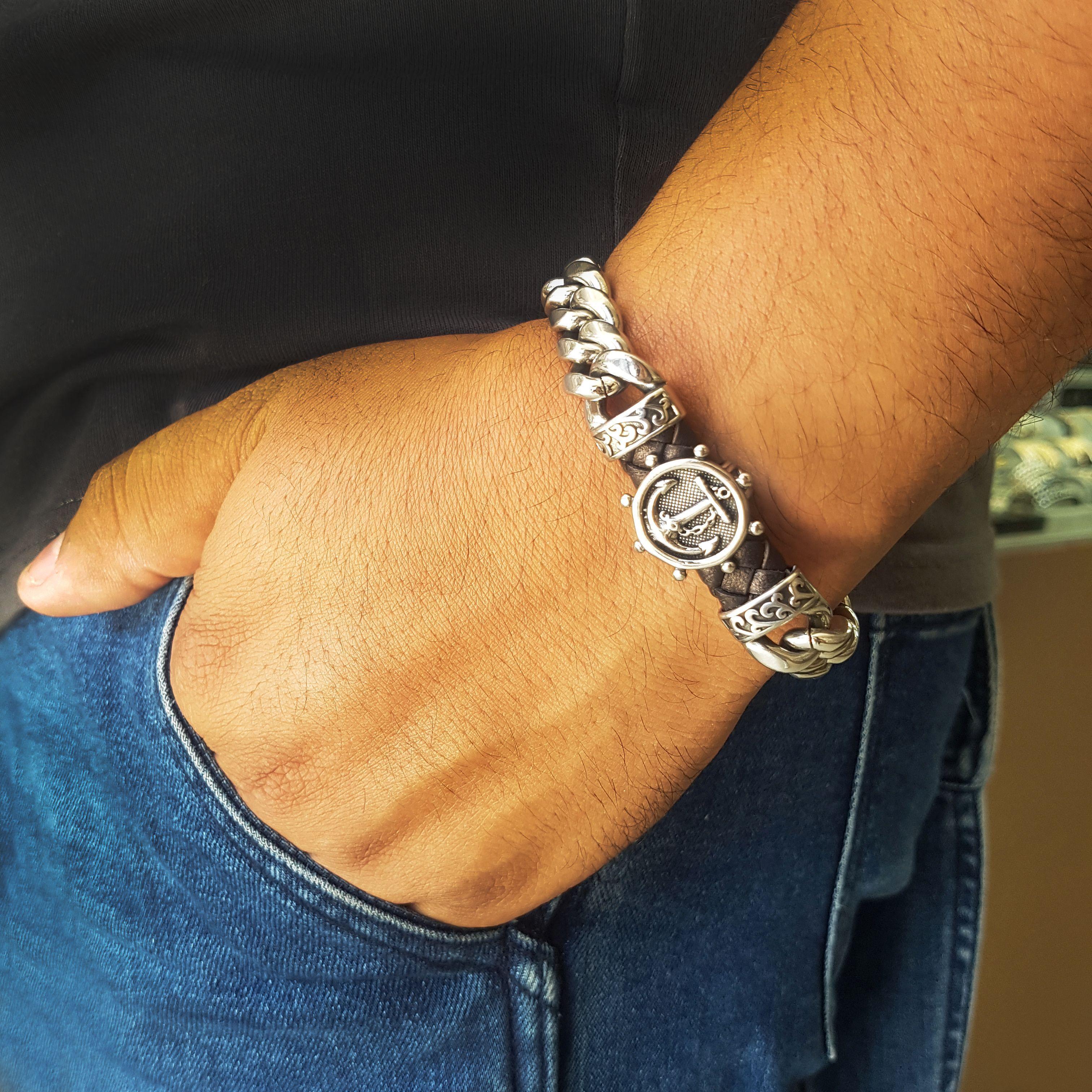 Pulsera De Acero Para Hombre Arabe-6