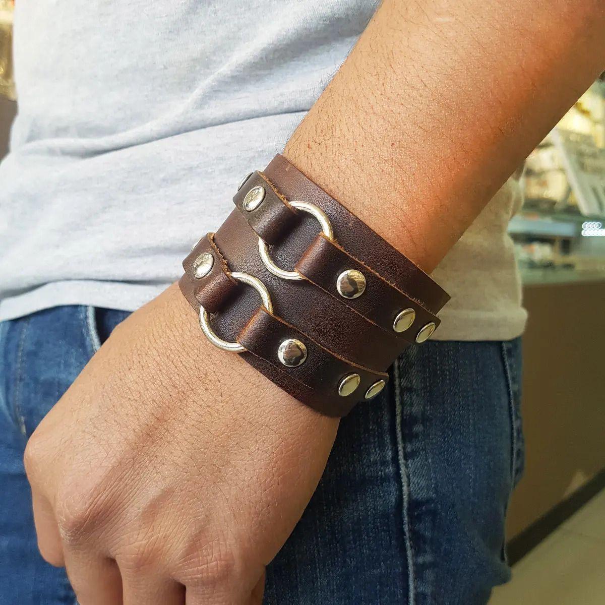 Brazalete Cuero Hombre Dante-3